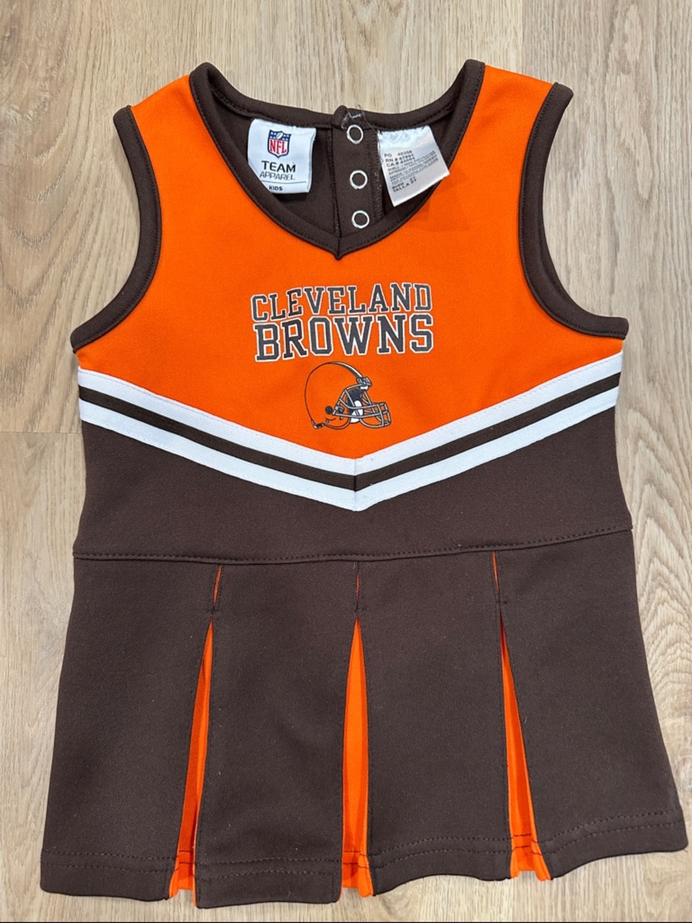 NFL Cleveland Browns Orange and Brown toddle dress size 2